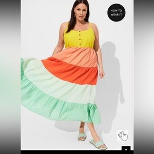 NWT Torrid multicolor dress
